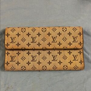 Louis Vuitton Monogram Continental Wallet in Tan and Brown